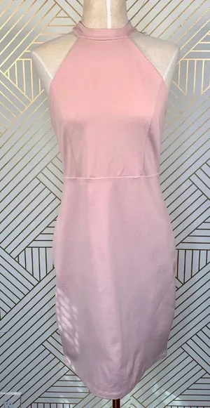 Lulu's Endlessly Alluring Blush Lace‎ Bodycon Dress thumbnail 1