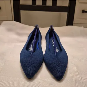 NWOB Rothy' The Point In Maritime Navy Flats Shoes thumbnail 3