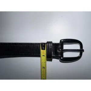 Tory Burch Black Leather Red Ribbon & Silver‎ Snaffle Bits Horse Bit Belt 26 thumbnail 7