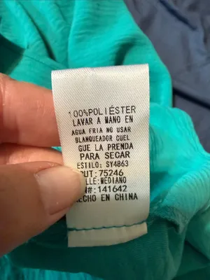 She + Sky Teal Button-Front Midi Shirt Dress with Tie Waist thumbnail 8