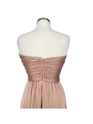 La Femme Blush Pink Strapless High Slit Floor-Length Formal Gown Size 6 thumbnail 7