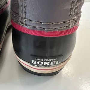 Sorel Waterproof Winter‎ Snow Boots Faux Fur Trim Lace Up Gray Pink Women Size 5 thumbnail 7