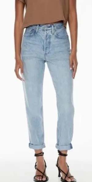 Denim Forum The Boyfriend High Rise Loose Jeans 26 thumbnail 1