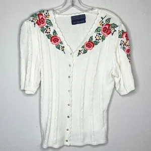 Vintage Herman Geist‎ Hand Embroidered Sweater thumbnail 2