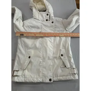 Fox Racing Womens Snow Jacket White Faux Fur Leopard Lining Hooded Small thumbnail 7