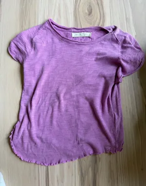 Free People We The Free Washed Purple Crew Tee thumbnail 1