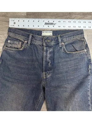 Free People Jeans Womens 26 Maggie Mid Rise Straight Crop Raw Hem (actual 29x25) thumbnail 7