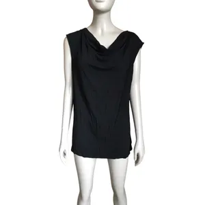 White House | Black Market Black Scoop Neck Short Sleeve Top thumbnail 2