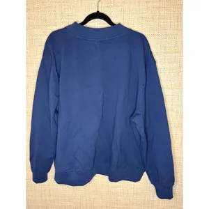 Parke Navy Blue Oversized Whipstitch Logo‎ Sweatshirt L/XL NWT thumbnail 5