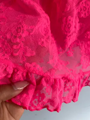 Victoria's Secret Lace Pink Babydoll Lingerie 36B thumbnail 2
