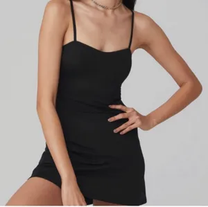 Alo Yoga Alosoft Courtside Tennis Dress Black XS thumbnail 1