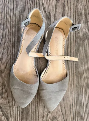 Restricted Shoes Flats Pointed Toe Grey thumbnail 1