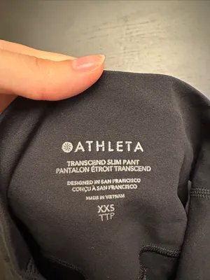 Athleta Transcend Slim Pant XXS Black High Rise Yoga Flare Leggings Active 807 thumbnail 5