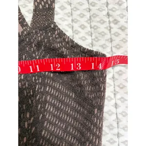Free People Brown Geometric‎ Textured Racerback Mini Dress XS TP Sleeveless Boho thumbnail 5
