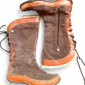 The North Face Janey Primaloft Suede Leather Winter Boots Women’s Size 8 Brown thumbnail 1