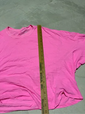 aerie Bright Pink Oversized Crew Tee small thumbnail 5