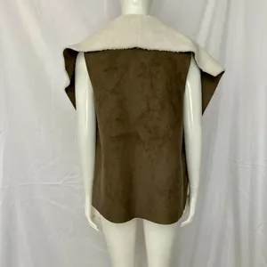 Susina NWT Open Front Vest Faux Shearling &‎ Suede Small thumbnail 2