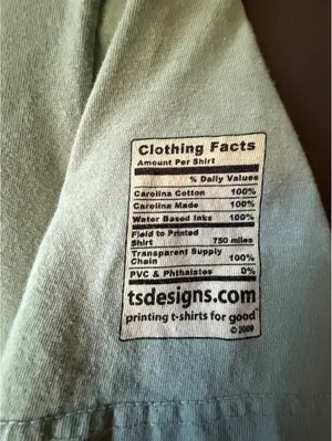 tsdcarolinas Chapel Hill Green Cotton T-Shirt Size S thumbnail 6