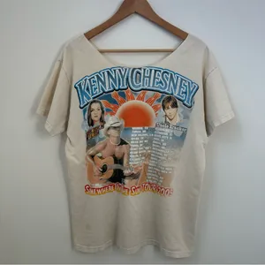 Vintage Kenny Chesney Off the Shoulder T-shirt thumbnail 8