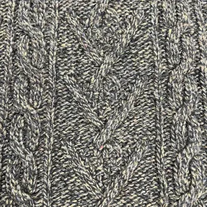 Pilcro and the Letterpress Dually Clad Wool Cable Knit Sweater Green/Navy Size L thumbnail 7