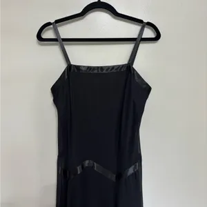 NEW Vintage Y2K Witchy Whimsigoth Mesh Ribbon Drop Waist Midi Dress - Size 6 thumbnail 3