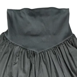 Anthropologie Black Strapless Basque Waist A-Line Midi Dress size 1X NEW Tags thumbnail 12