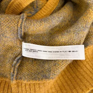 ZARA Chunky Wool Sweater Vest Plaid Star Pattern Yellow Gray Academia Small thumbnail 13