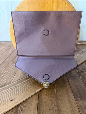 Big Buddha Purple Envelope Clutch Purse Tassel Gold Hardware Faux Leather (9243) thumbnail 3