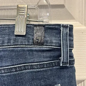 7 For All Mankind Kick‎ Flare Jeans Womens 32 Ripped Knee Bootcut Denim thumbnail 8