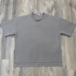 The Group by Aritzia Aro T-shirt Grey Short Sleeve Oversized‎ Side Slits Size 2 thumbnail 2