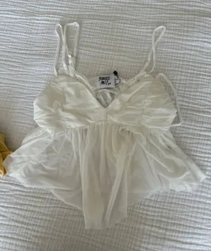 Princess Polly White Tank Top thumbnail 1