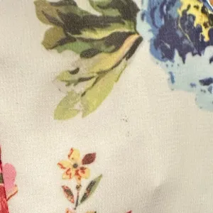 LPA CORA FLORAL LONG puff SLEEVE SQUARE NECK CROPPED BLOUSE TOP M thumbnail 7