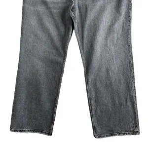 Abercrombie & Fitch Black Grey Curve Love High Rise 90s Relaxed Jeans 36/22R NEW thumbnail 4