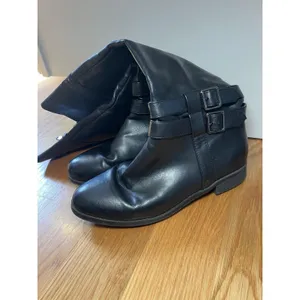 Toetos Diane Boots Womens Sz 7.5 Black Knee High Riding Buckle Zip Faux Leather thumbnail 4