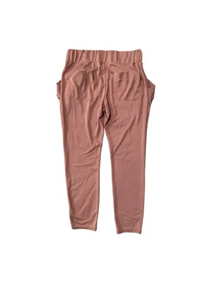 Free People Tapered Harlem Flowy Slouch Pocket Pants In Wine Pink Small Cozy thumbnail 2