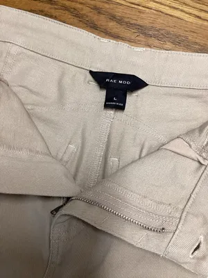Rae Mode cotton twill barrel ankle pants Tan size Large thumbnail 6