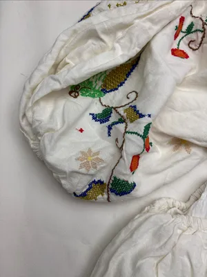 Farm Rio size XL pitanga maxi dress White Embroidered Floral Dress one shoulder thumbnail 12