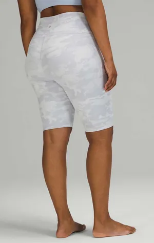 Lululemon Wunder Under Short 10" Ribbed Incognito Camo Jacquard Alpine Size 14 thumbnail 1
