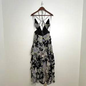 ASTR the Label Aneira Dress Purple & Black Floral Size S thumbnail 7