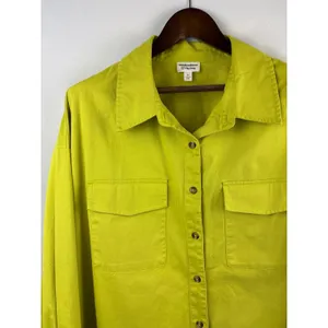 Women’s Marche Robinson The Drop 2X Green Button Up Drszs thumbnail 2