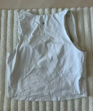 CRZ Yoga White Square Neck Tank Top thumbnail 1