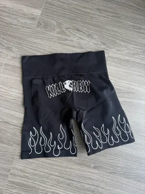 Kill Crew SEAMLESS FLAMES BIKER SHORTS thumbnail 4