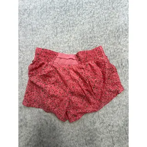 Nike Womens Dri-FIT Loose Fit Animal Print Training Shorts Pink Green HF4500-611 thumbnail 4