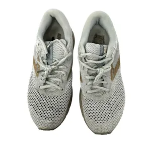 Brooks Size 11 Sneaker Silver White Mesh Revel 2 Running Lace‎ Up Athleticwear thumbnail 2