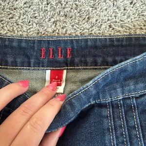 Y2K ELLE dark wash denim mini skirt thumbnail 4