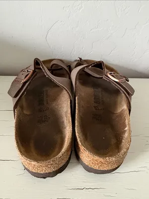 Birkenstock Mayari Sandals Women 5-5.5 EU 36 Brown Birko Flor Strappy thumbnail 2