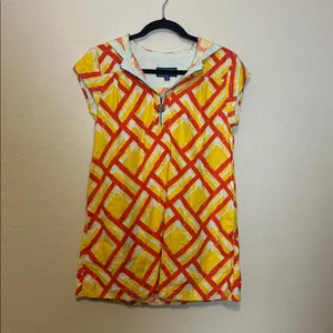 Tracy Feith for Target Mini Mod Yellow‎ Orange Dress Size XS thumbnail 2