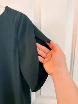 Naked Zebra Classic Dark Green Short-Sleeve Shift Dress thumbnail 3