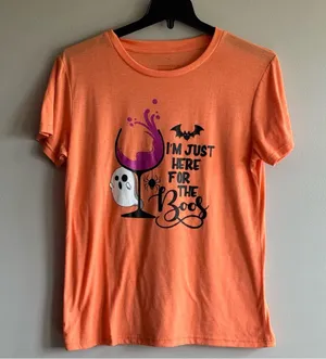 Halloween T-shirt Vibrant Orange Tee thumbnail 1