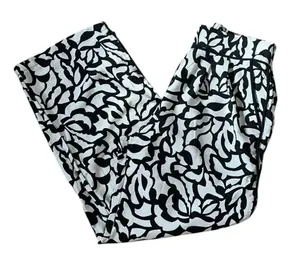 Monteau Black and White Pull on Dress Pants(Size Medium) thumbnail 1